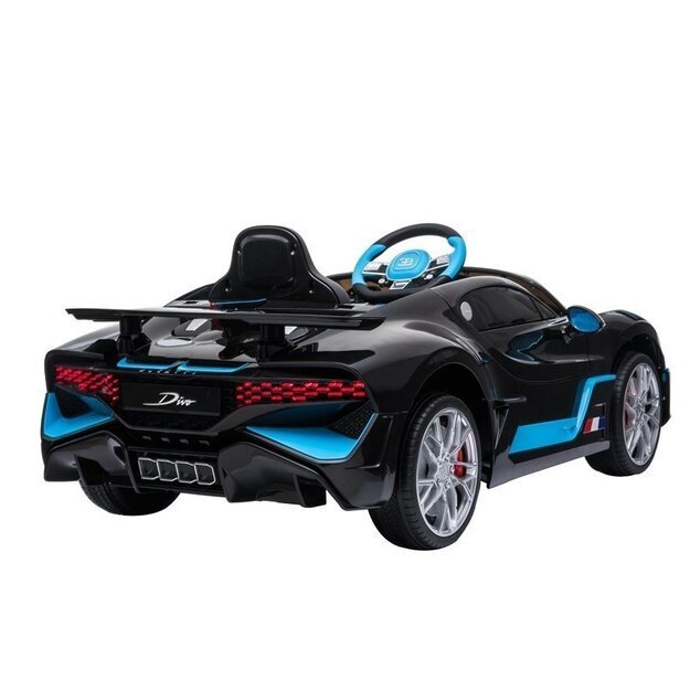 Vienvietis elektromobilis vaikams Bugatti Divo, juodas