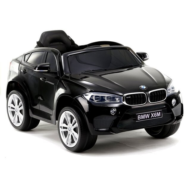 Vaikiškas vienvietis elektromobilis BMW X6, juodas