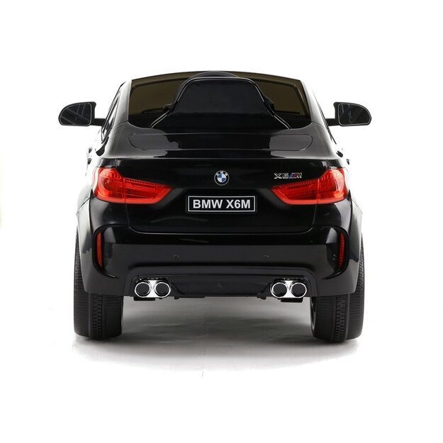 Vaikiškas vienvietis elektromobilis BMW X6, juodas