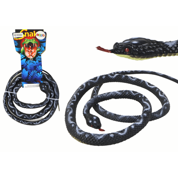 Žaislinė guminė gyvatė, juoda 