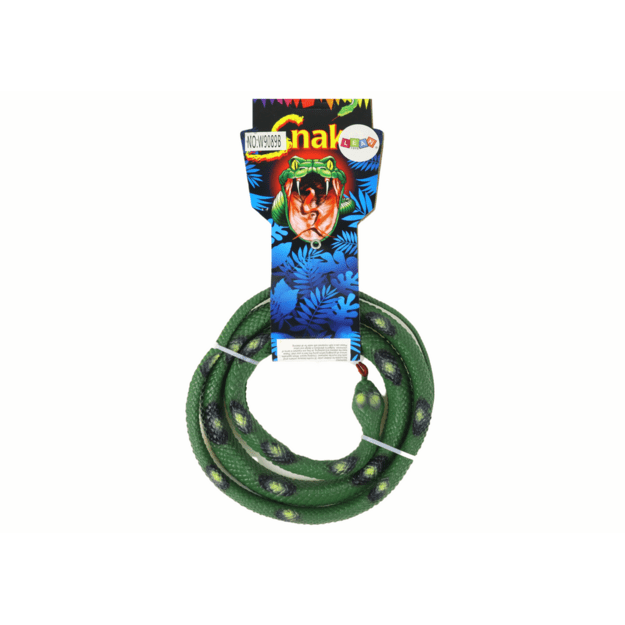 Žaislinė guminė gyvatė, žalia