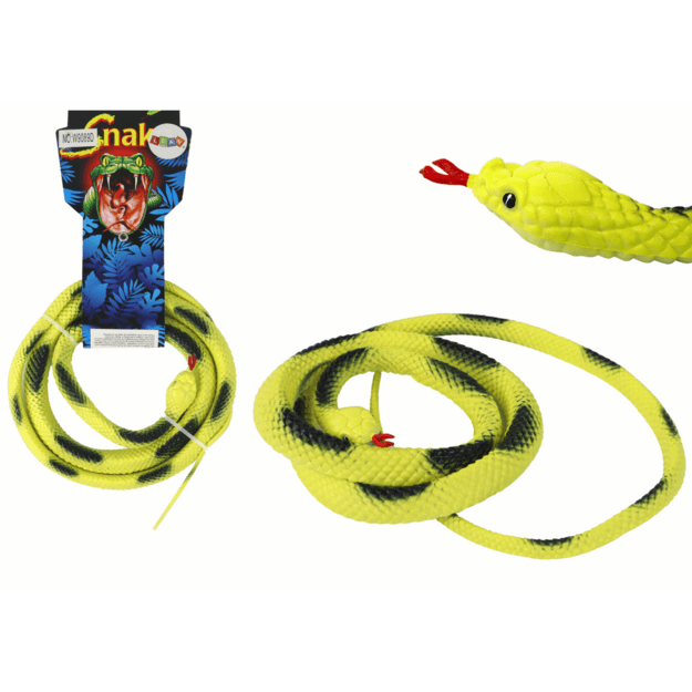 Žaislinė guminė gyvatė, geltona