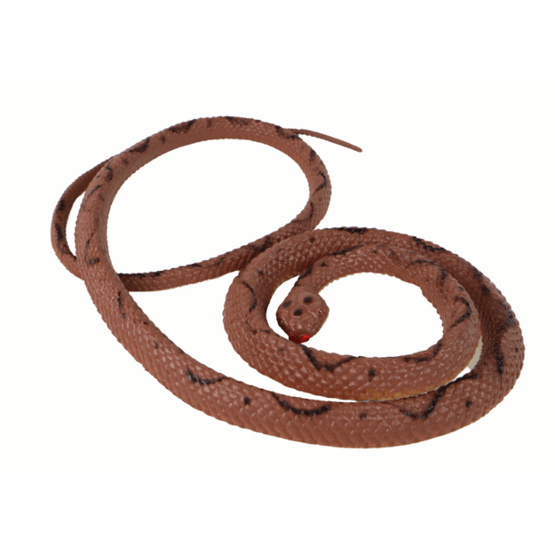 Žaislinė guminė gyvatė, ruda
