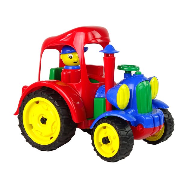 Traktorius su figūriniais guminiais ratais „Hemar“
