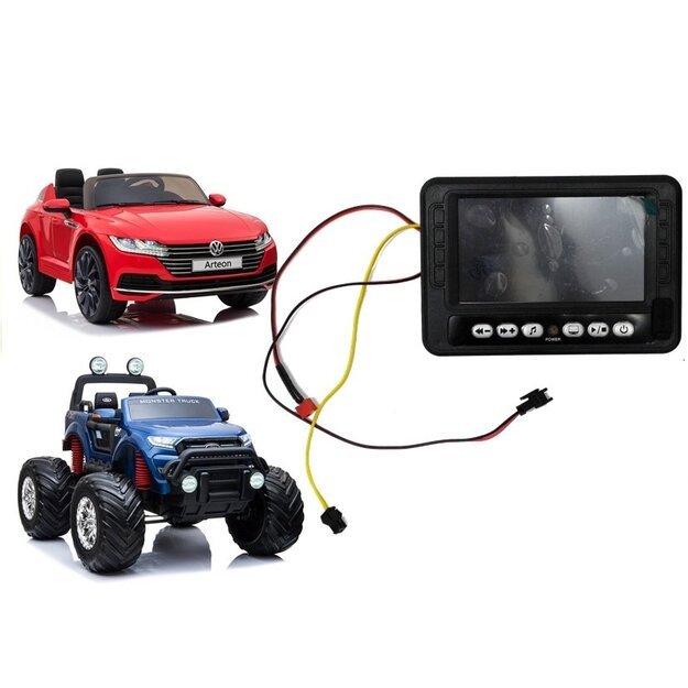 Muzikos skydelis LCD MP4  "vaikiškam elektromobiliui Ford Ranger Monster DK-550 Arteon