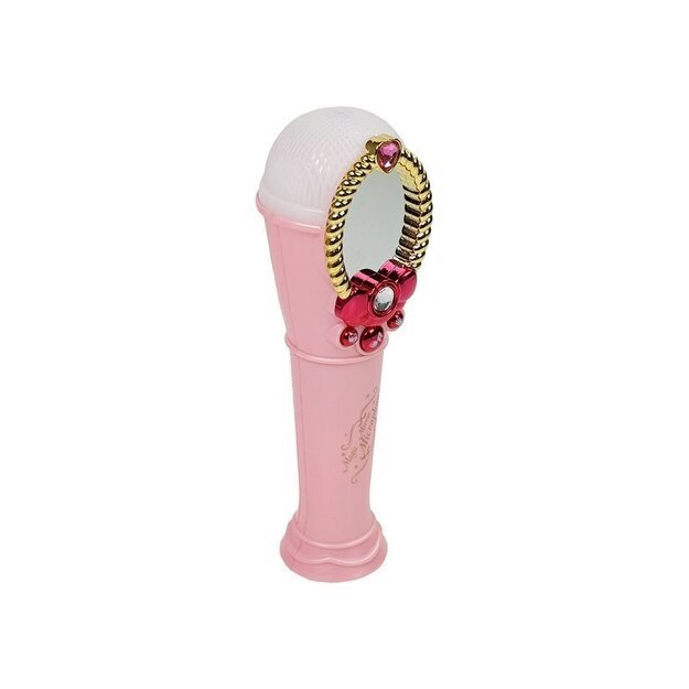 Magiškas mikrofonas su veidrodėliu - USB, rožinis