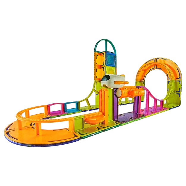 Magnetinės konstrukcinės kaladėlės "Sky Track" 61 vnt.  1
