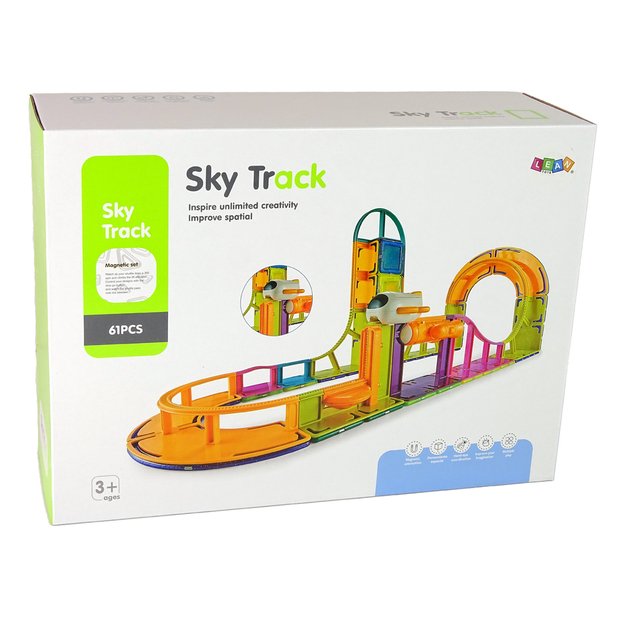 Magnetinės konstrukcinės kaladėlės "Sky Track" 61 vnt.  4