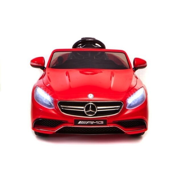 Elektromobilis vaikams Mercedes S63 AMG raudonas