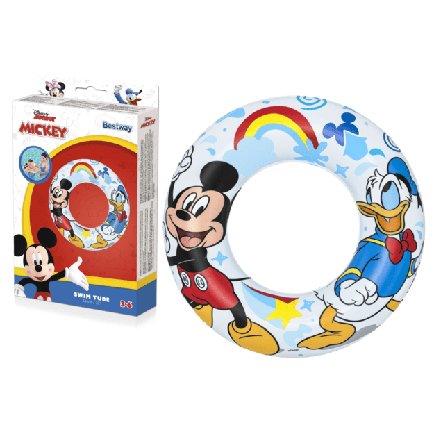 Pripučiamas plaukimo ratas „Mickey Mouse“, 56 cm