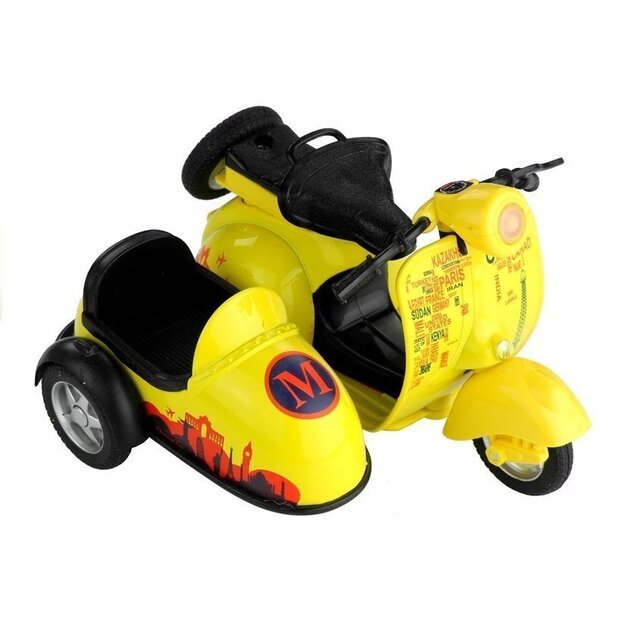 Žaislinis motociklas su lopšiu 3 spalvos 