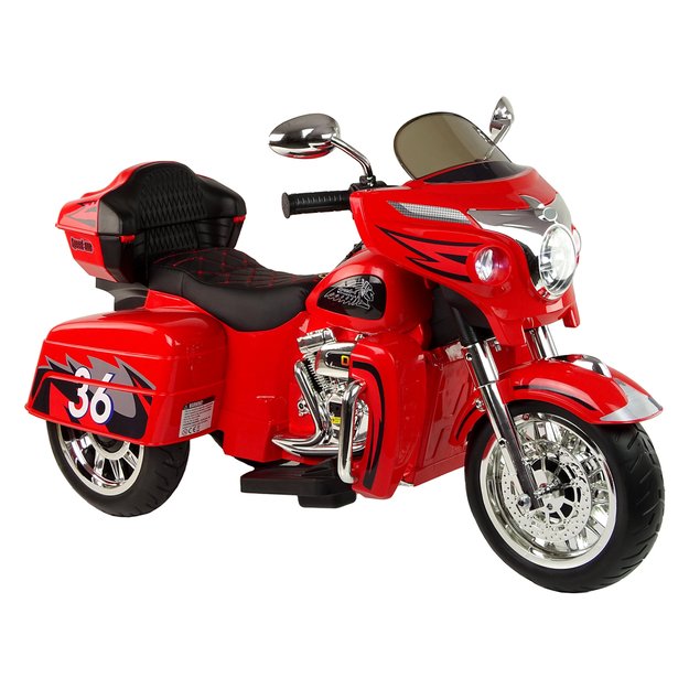 Vienvietis triratis elektrinis motociklas vaikams Goldwing NEL-R1800GS, raudonas