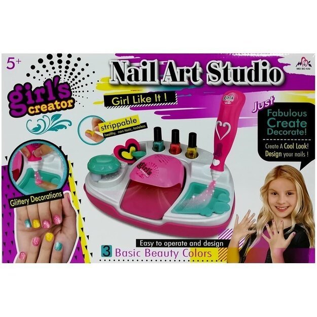 Didelis manikiūro rinkinys mergaitėms, Nail Art Studio