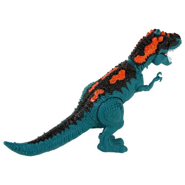 Nuotoliniu būdu valdomas dinozauras su šviesos ir garso efektais, žalias