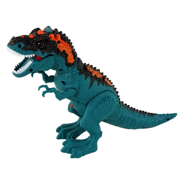 Nuotoliniu būdu valdomas dinozauras su šviesos ir garso efektais, žalias