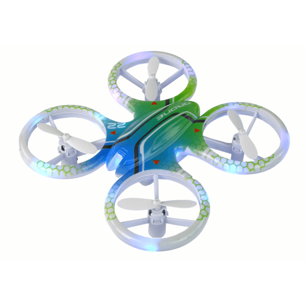 Nuotoliniu būdu valdomas dronas, spalvotas