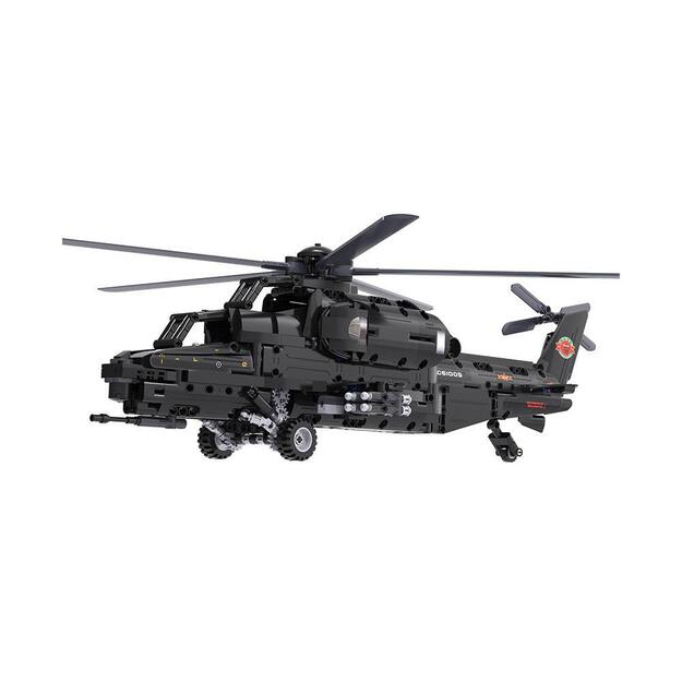 Nuotoliniu būdu valdomas konstruktorius CaDA „Helicopter WZ-10“, 989 detalių