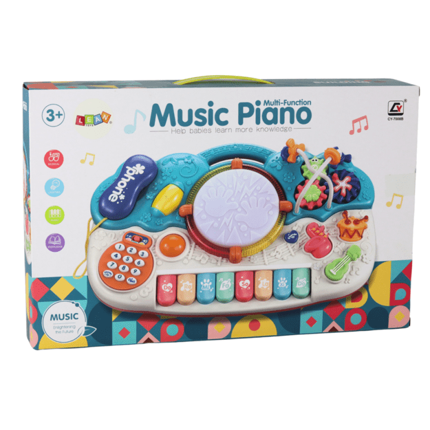 Žaislinis pianinas su garso ir šviesos efektais 