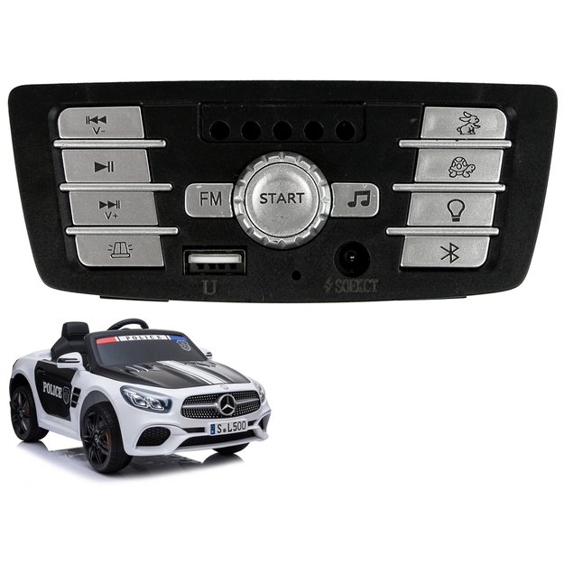 Muzikinis skydelis elektromobiliui Mercedes SL500 police