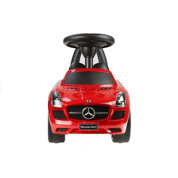 Paspiriamas vaikiškas „Mercedes Benz“ automobilis, raudonas