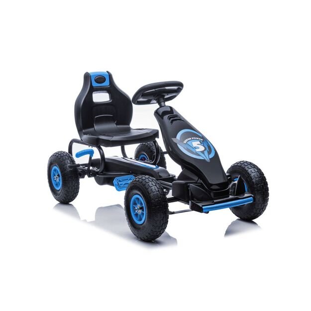 Velomobilis su pedalais Go-kart G18, mėlynas
