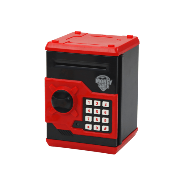 Elektroninis seifas taupyklė, raudona