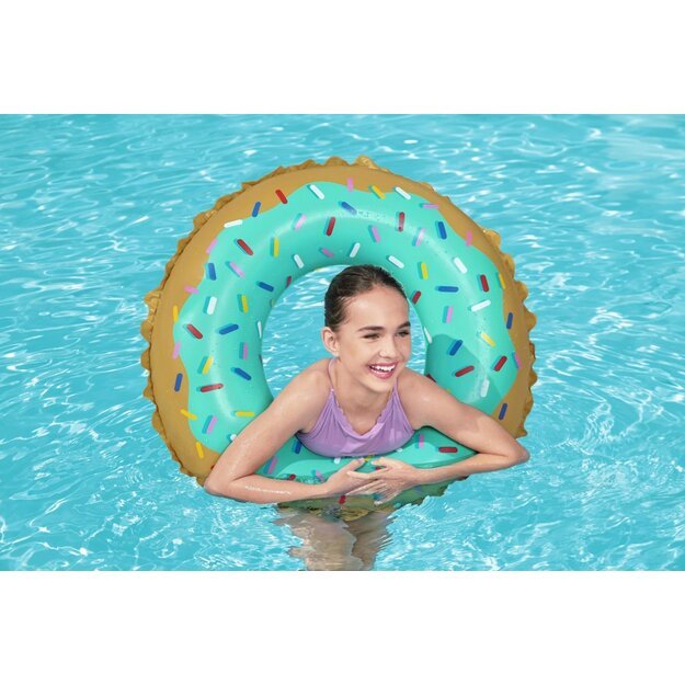 Plaukimo ratas „Spurga“ 91 cm, mėtų spalvos