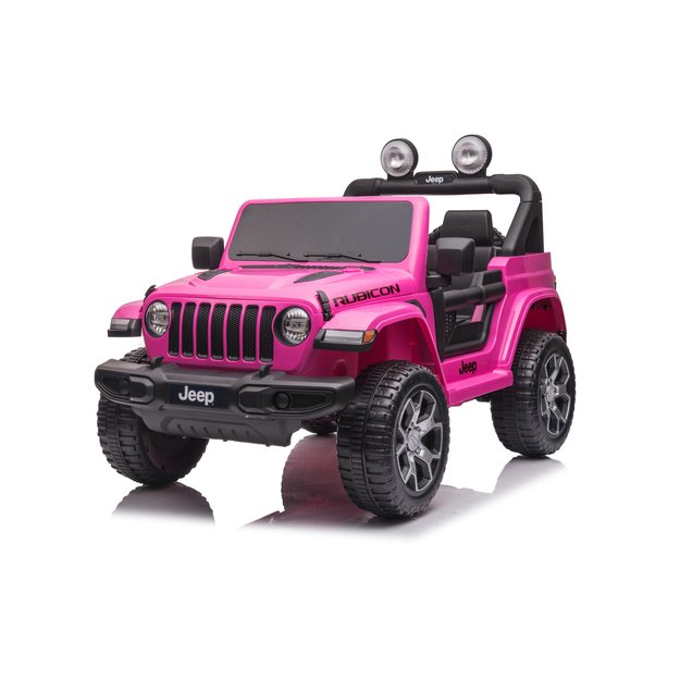 Vienvietis elektromobilis Jeep Wrangler Rubicon DK-JWR555, rožinis