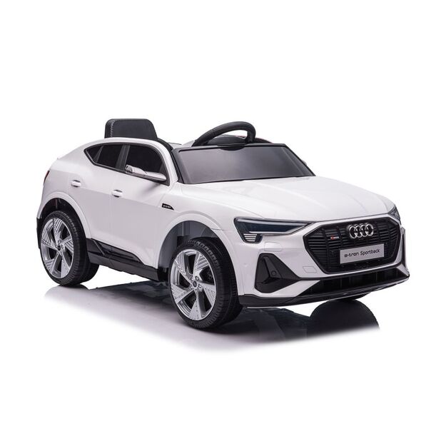 Vienvietis elektromobilis vaikams AUDI E- Tron QLS-6688, baltas