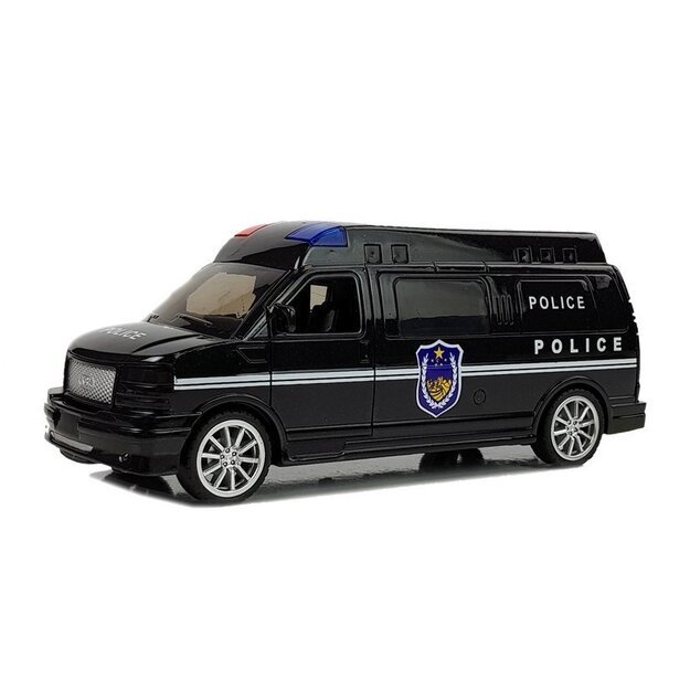 Policijos žaislinis automobilis su šviesomis ir garsiakalbiais