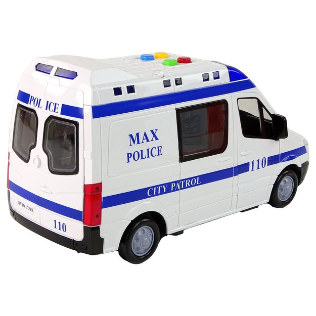 Policijos automobilis su garso ir šviesos efektais