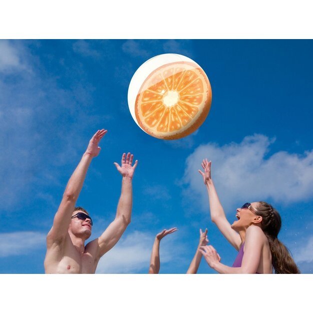 Pripučiamas paplūdimio kamuolys apelsinas, 46 cm, Bestway 31042