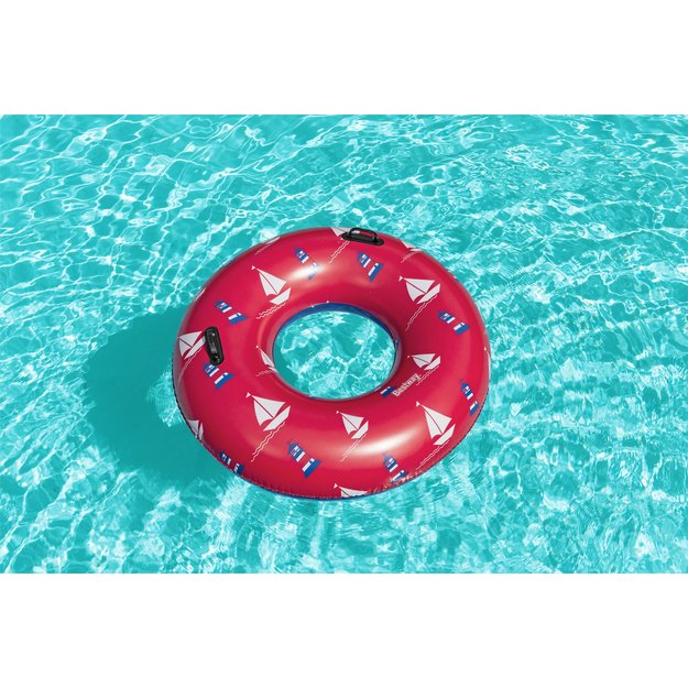 Pripučiamas plaukimo ratas 119 cm, raudonas