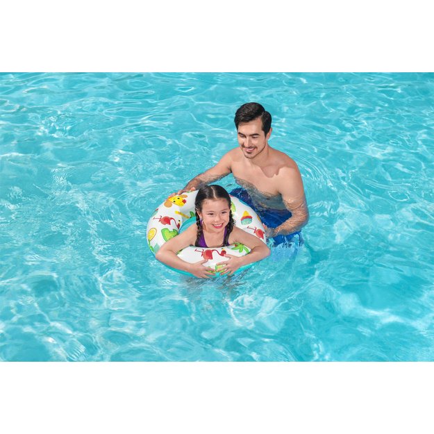 Pripučiamas plaukimo ratas vaikams, 61 cm, Bestway 36014