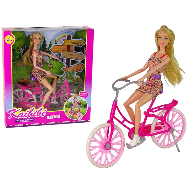 Lėlė ant dviračio 