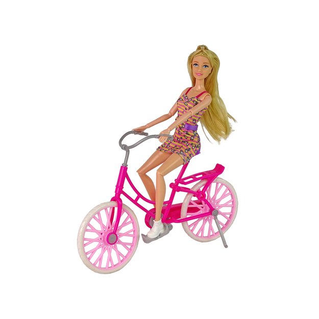 Lėlė ant dviračio 