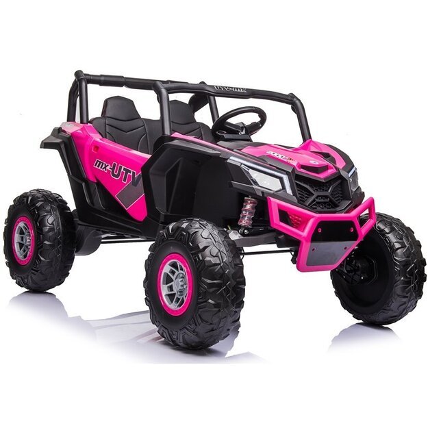 Dvivietis elektromobilis bagis UTV-MX, 24V, rožinis