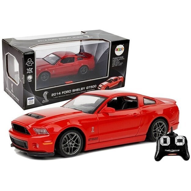 Nuotoliniu būdu valdomas automobilis Ford Shelby GT500, raudonas