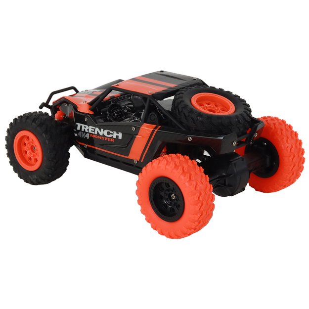 Nuotoliniu būdu valdomas visureigis 1:24, oranžinis 4