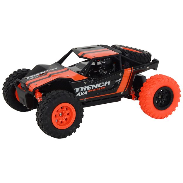 Nuotoliniu būdu valdomas visureigis 1:24, oranžinis 5