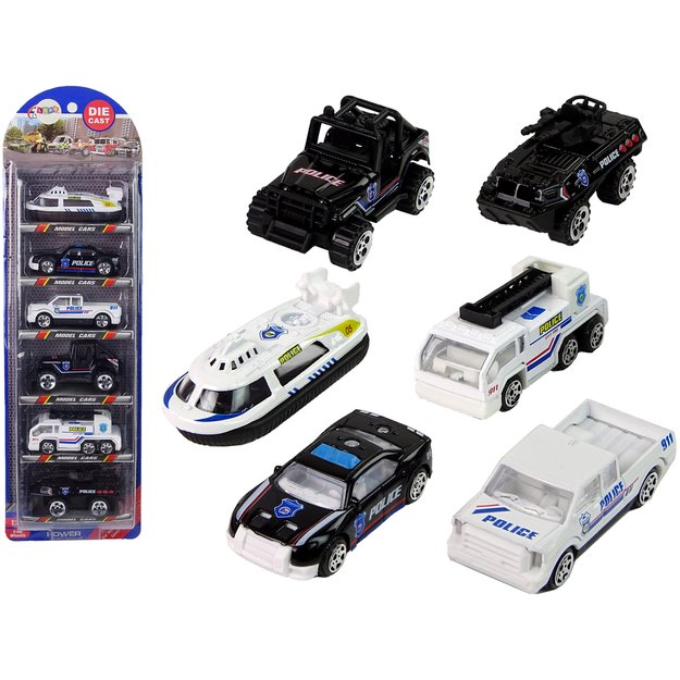 Policijos automobilių rinkinys „Resorak“, 1:64