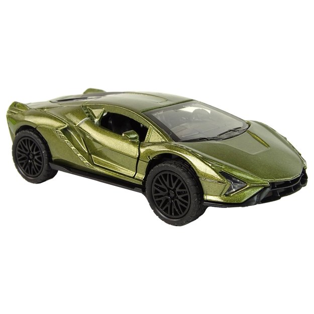 Žaislinis automobilis su frikcine pavara, žalias