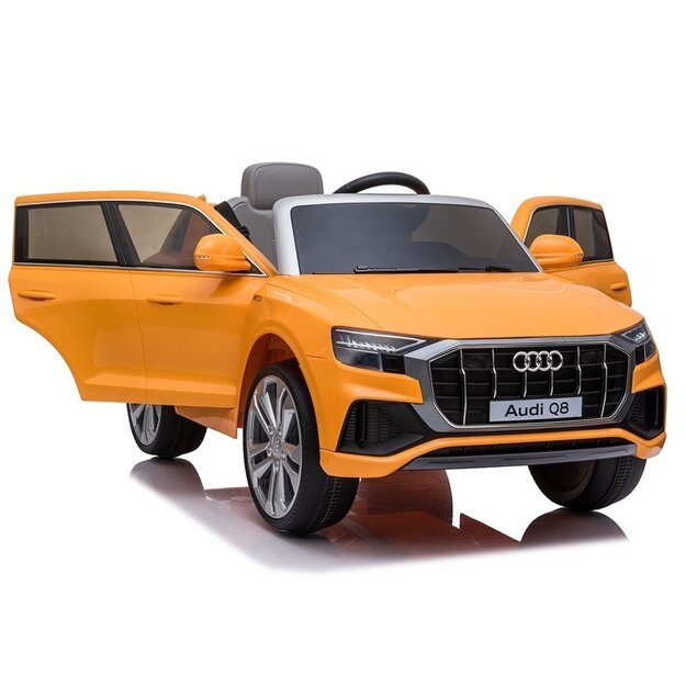 Vaikiškas elektromobilis Audi Q8 Geltonas lakuotas