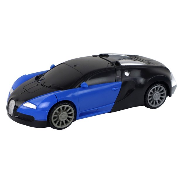 Automobilis transformeris 2in1 „Bugatti“, mėlynas