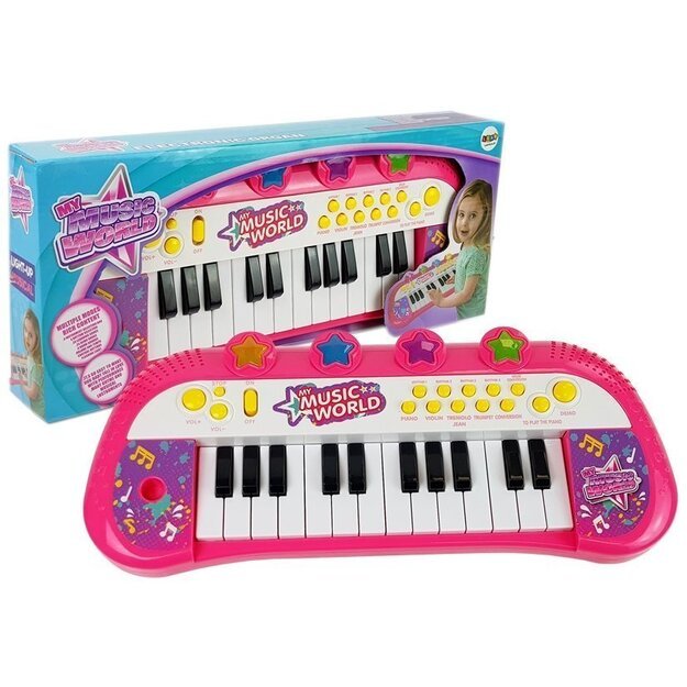Rožinis pianinas, 24 klavišai