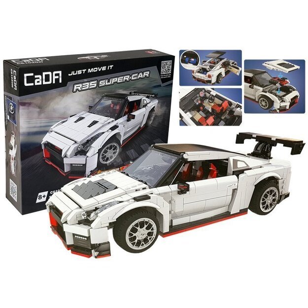 Išskirtinis sportinio - Nissan R35 GTR - R/C automobilio CaDA konstruktorius, 1322 detalių