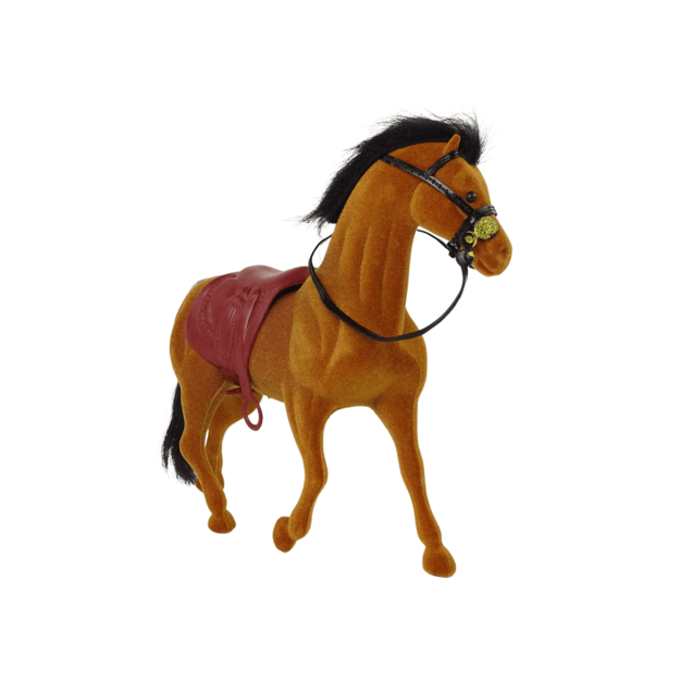 Aksominė bronzinė arklio figūrėlė