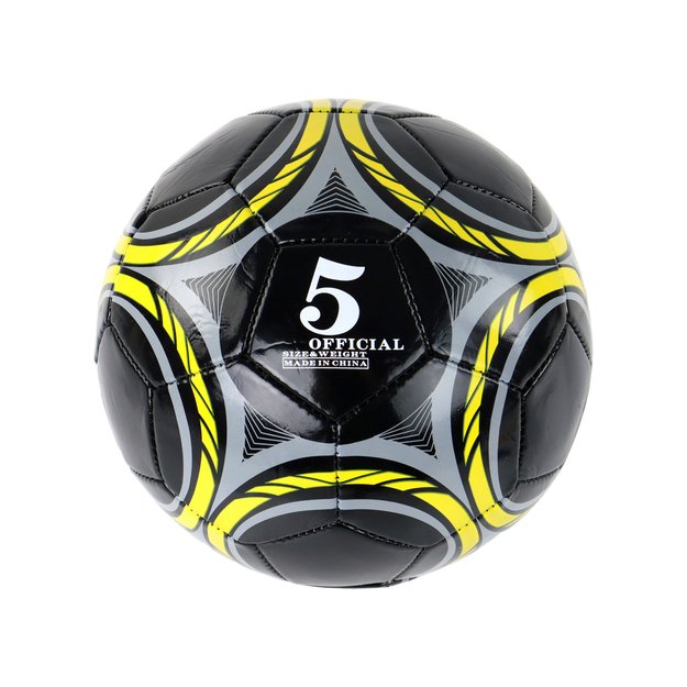 Futbolo kamuolys 24 cm, juodas