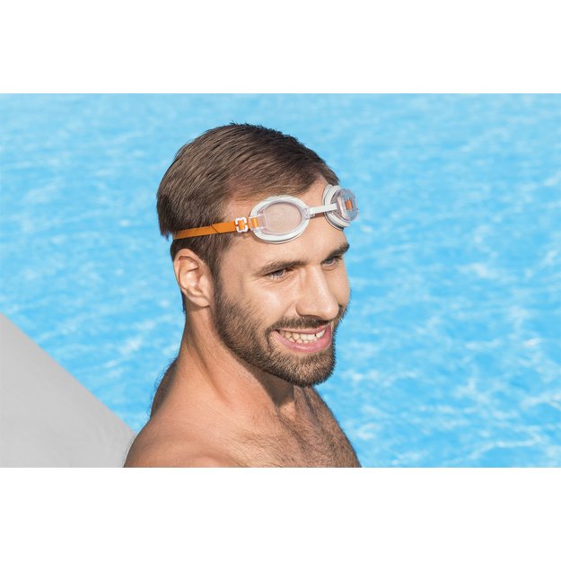 Plaukimo akiniai, Bestway 21097, oranžiniai