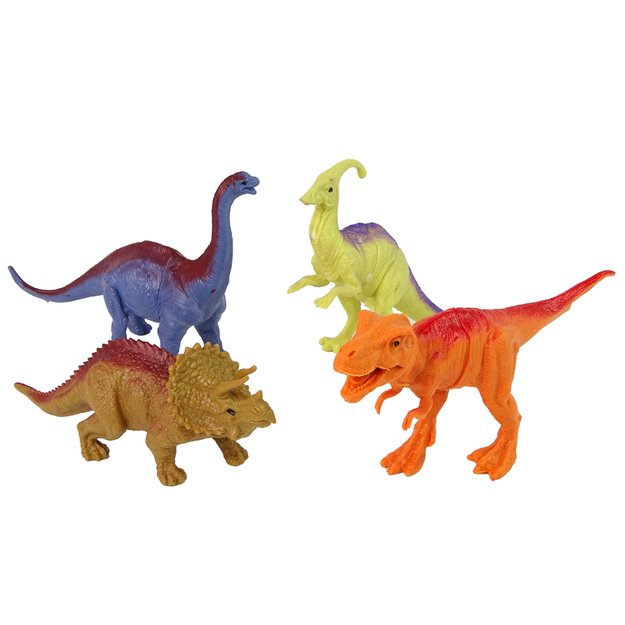 Dinozaurų figūrėlių rinkinys su priedais 15 dalių